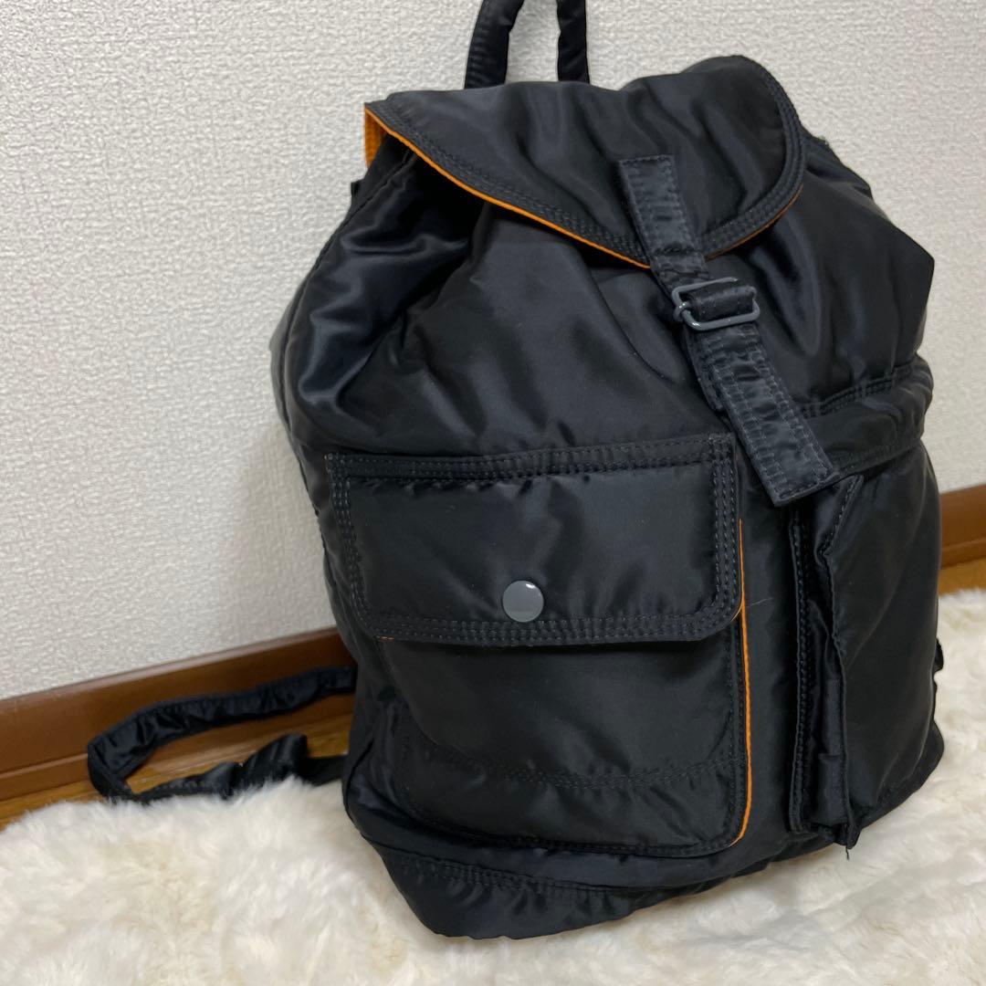 極美品　PORTER ポーター タンカー リュック 黒 ブラック ナイロン