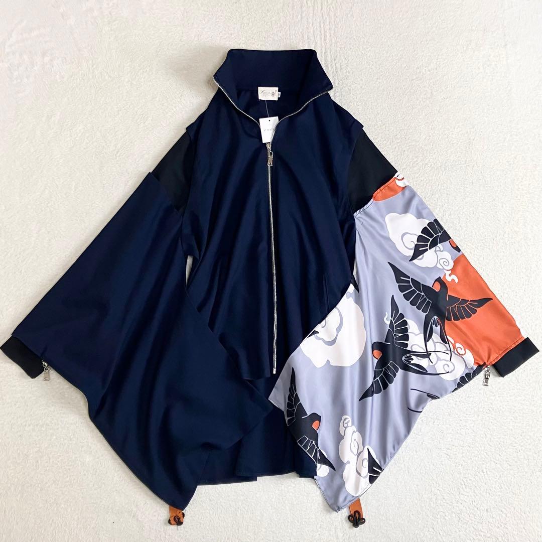 Favorite オリジナル　羽搏き 纏う和袖狩衣風トレーナー　鴉羽 凛燈コラボ