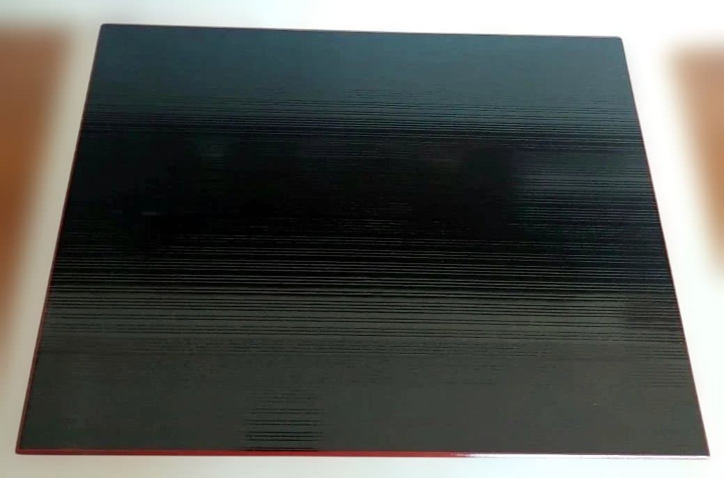 【越前塗】両面使いができる　リバーシブル　赤　黒　盆　ランチョンマット　　6枚