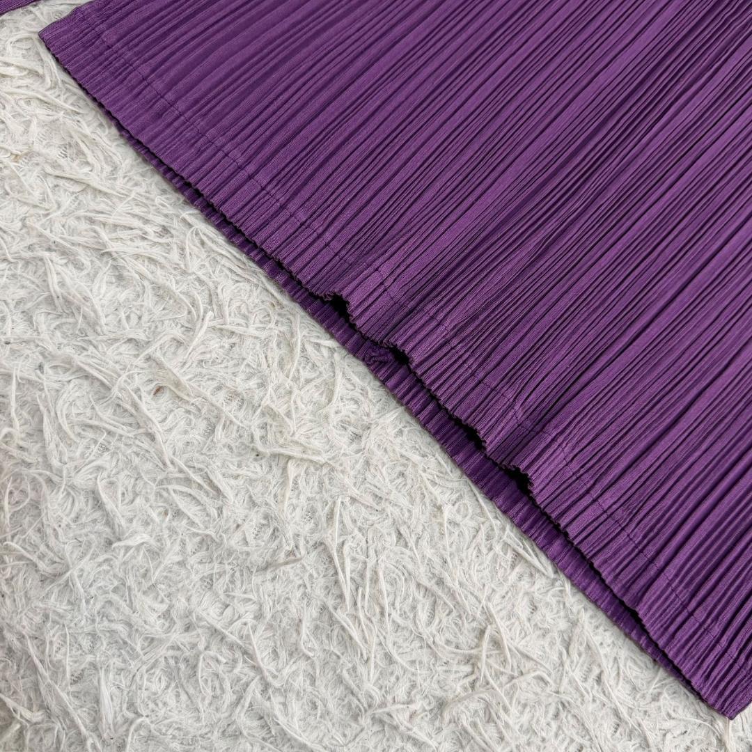 17196✨PLEATS PLEASE カットソー L 3 パープル プリーツ