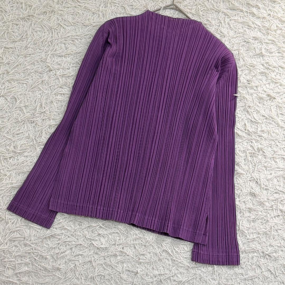 17196✨PLEATS PLEASE カットソー L 3 パープル プリーツ