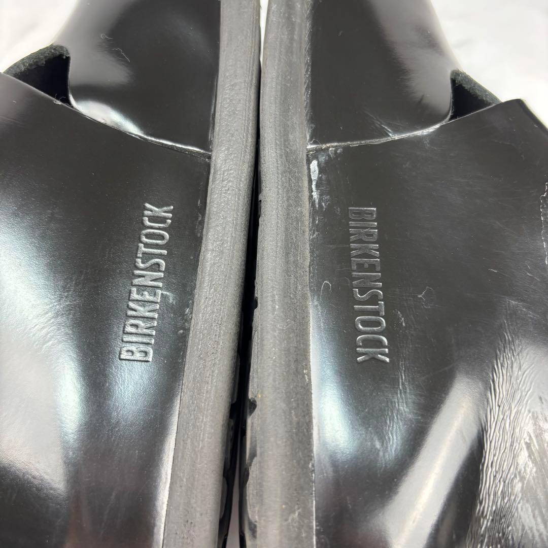 【美品】BIRKENSTOCK ロンドン ブラック サンダル 26 レザー レア