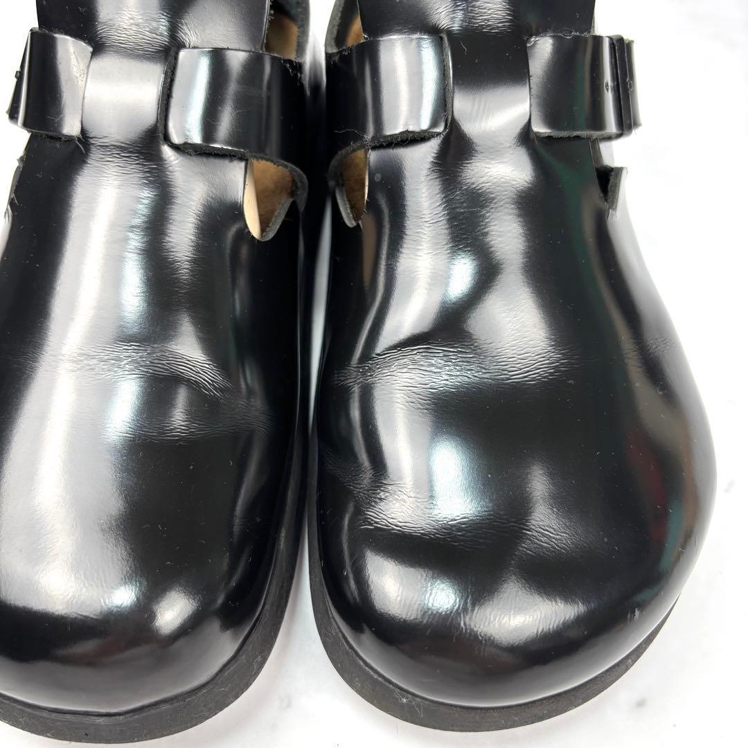 【美品】BIRKENSTOCK ロンドン ブラック サンダル 26 レザー レア