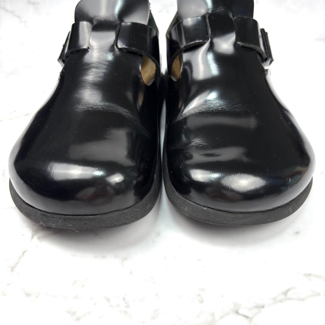【美品】BIRKENSTOCK ロンドン ブラック サンダル 26 レザー レア