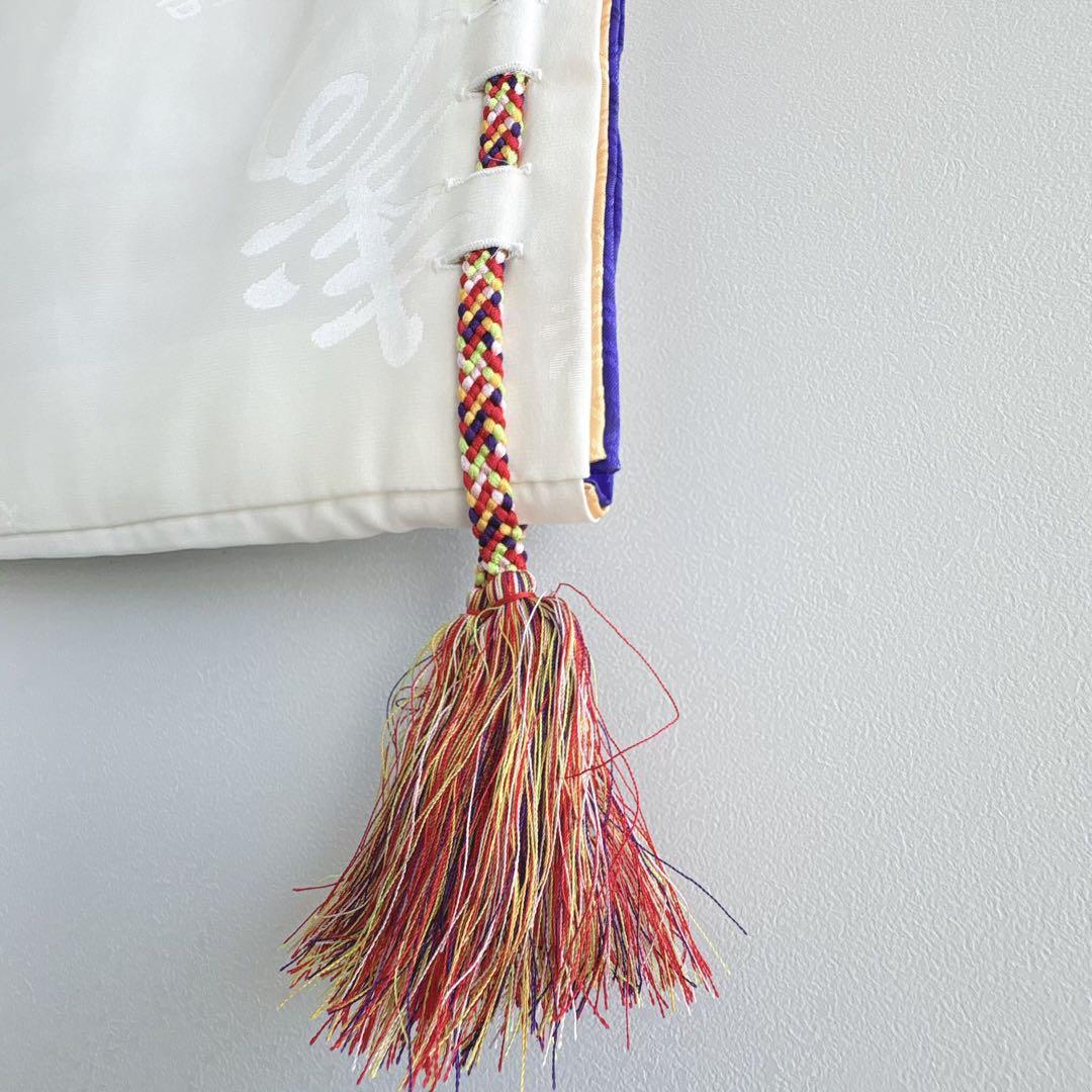 美品　お宮参り　産着　祝着　0歳　男の子　白　地紋　袖狩衣　長襦袢付　7036