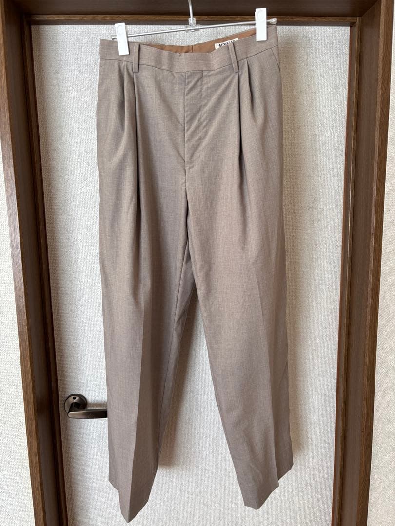 AURALEE ウォッシャブル　ウール　トロピカル スラックス　3