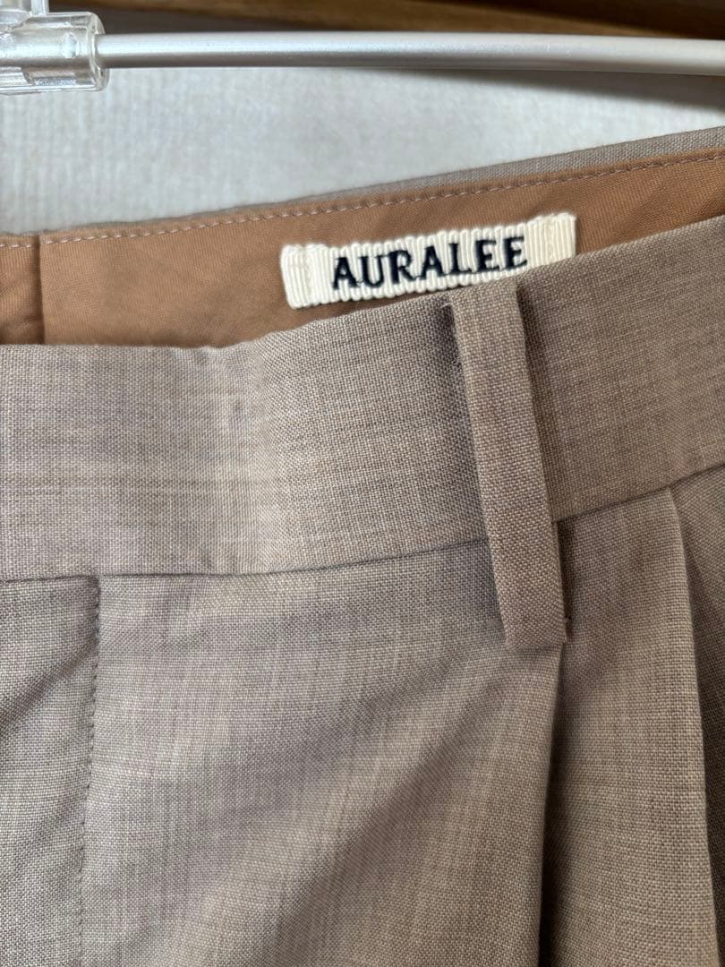 AURALEE ウォッシャブル　ウール　トロピカル スラックス　3