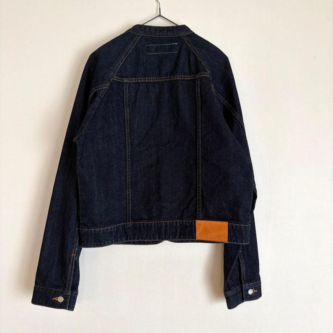 美品スースースー　スタンドカラーベーシックデニムジャケット　si-si-si