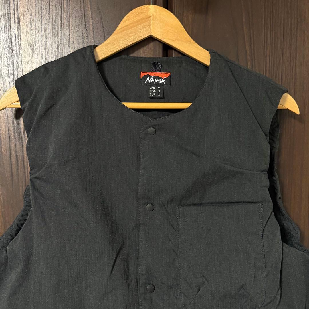 美品　NANGAナンガ　タキビリップストップ インナーダウンベスト