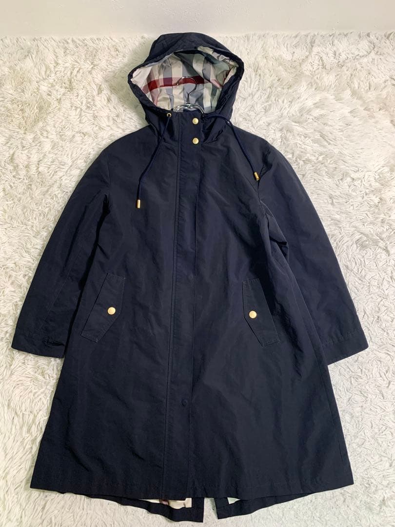 ブルーレーベルクレストブリッジ モッズコート ノバチェック フード Mサイズ