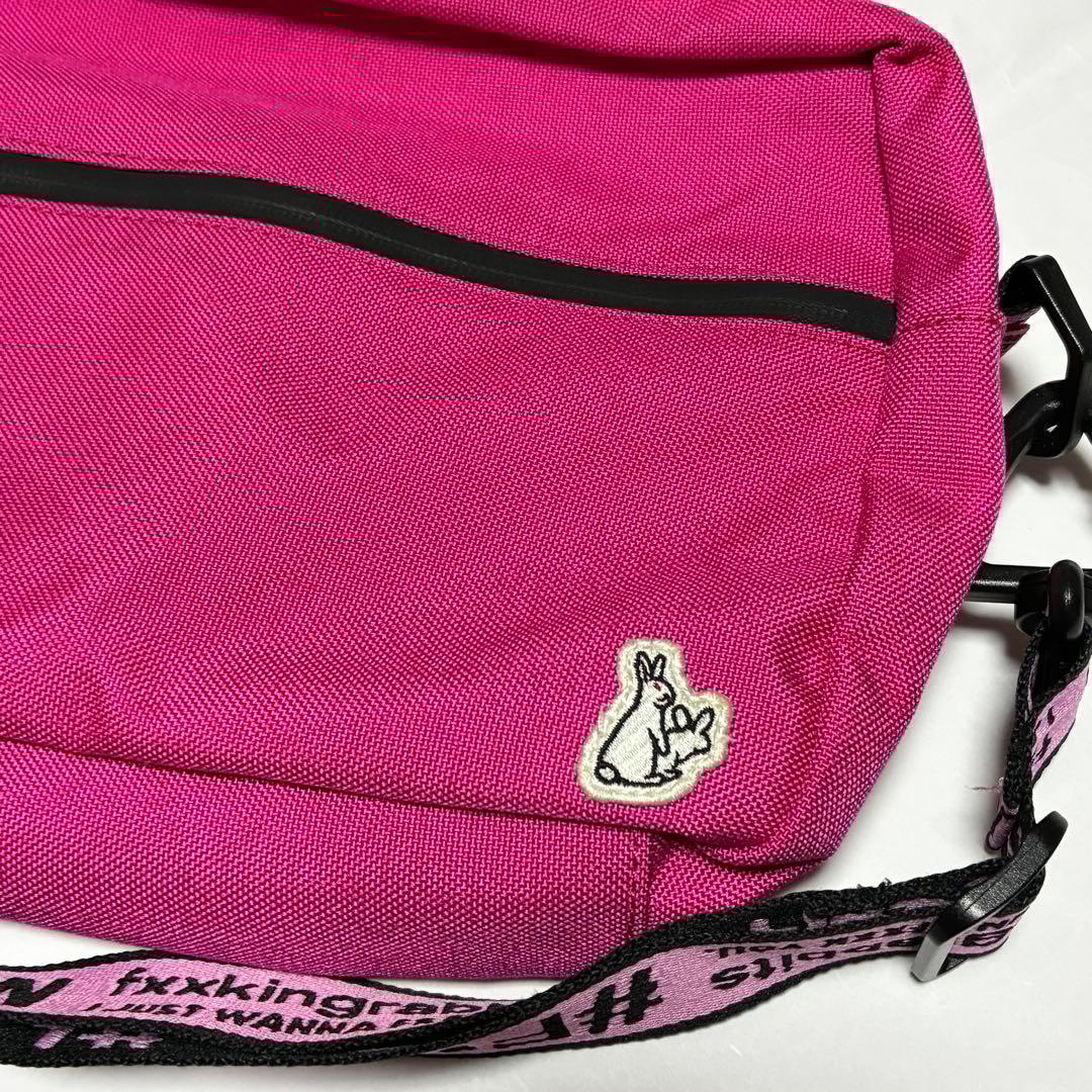 FR2 ピンク　ショルダー　バッグ　梅　うさぎ　肩掛け　鞄