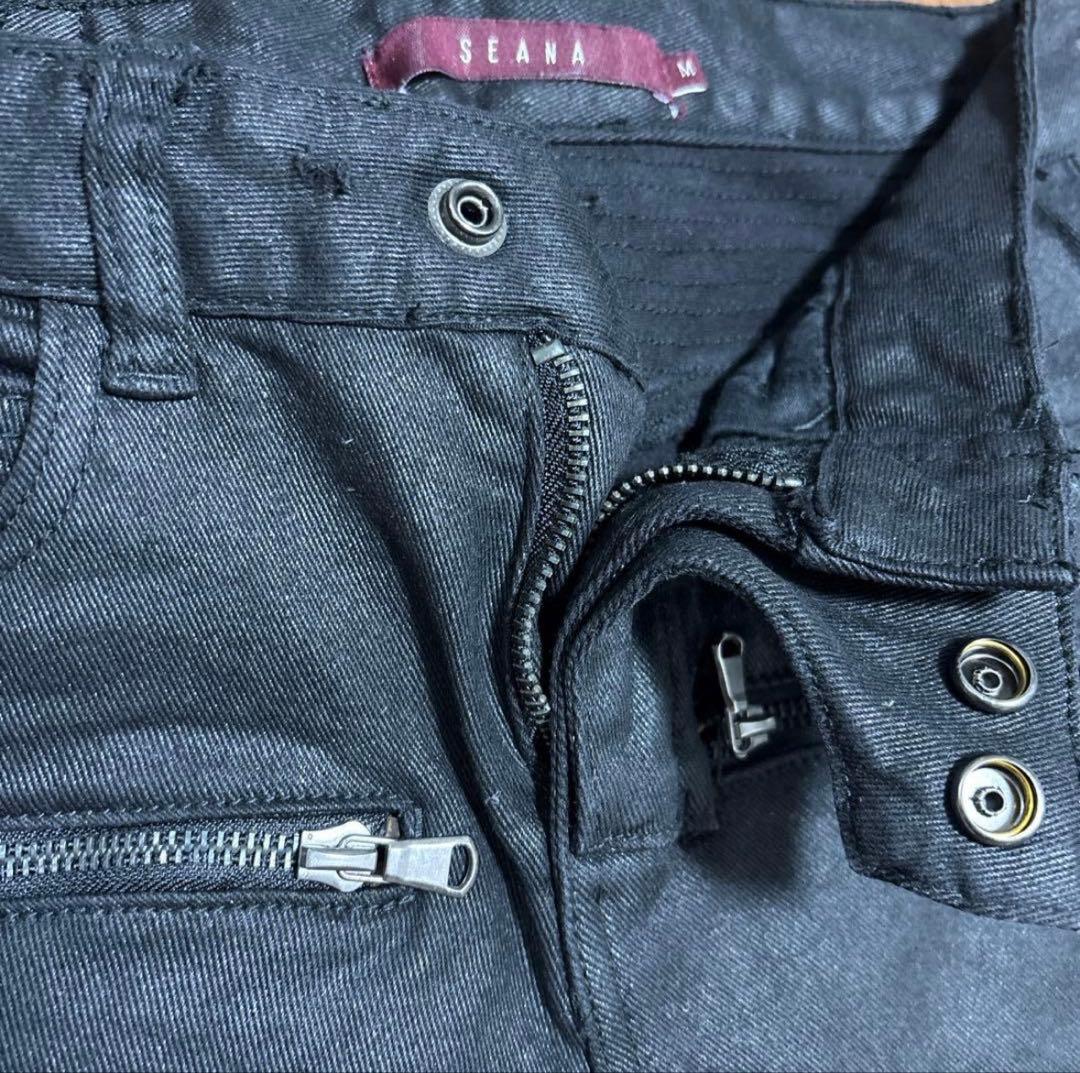 y2k SEANA コーティングパンツ