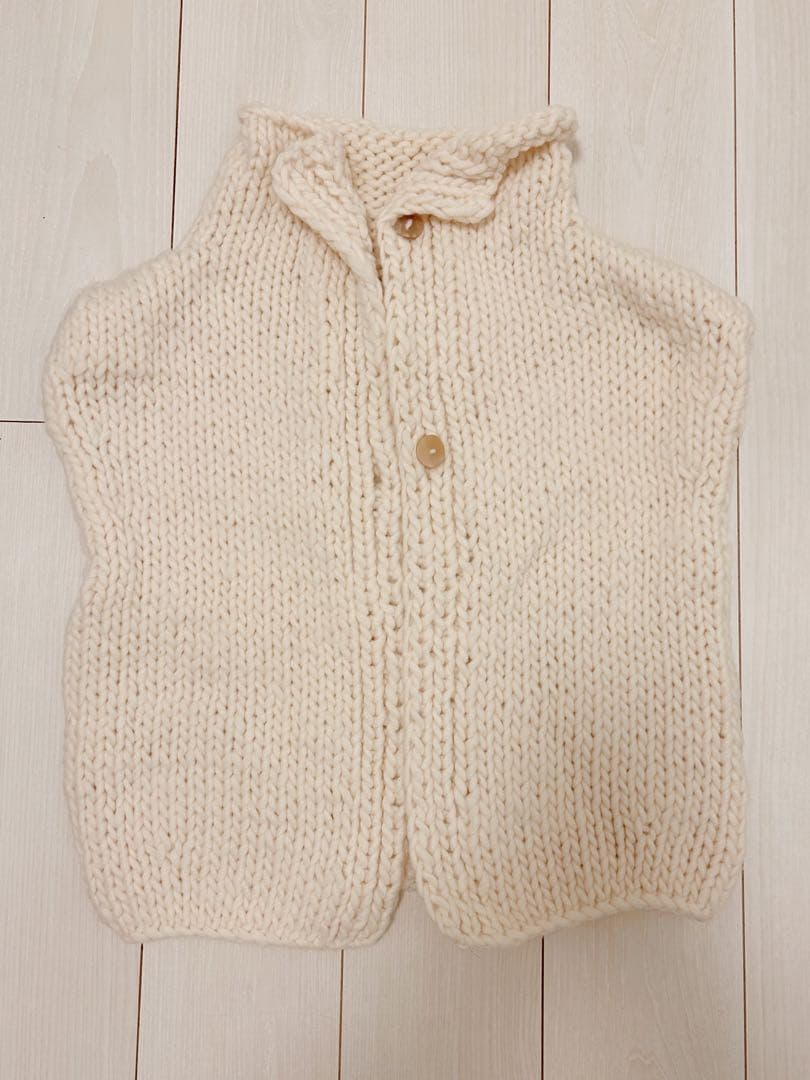 tumugu: ツムグ　ロービングローゲージハンドニット2wayベスト