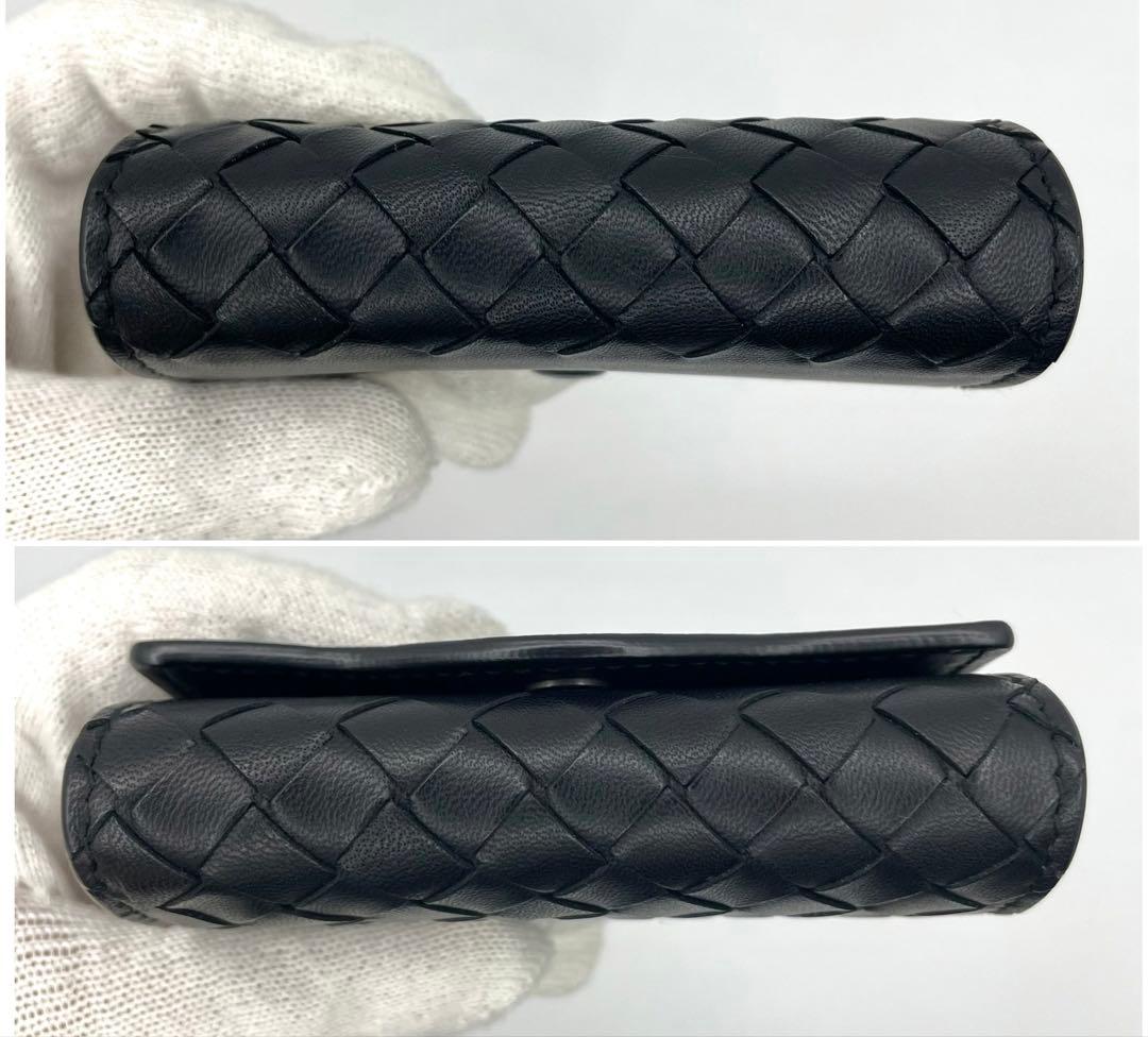 極美品◇ボッテガヴェネタ キーケース 5連 ブラック キーリング