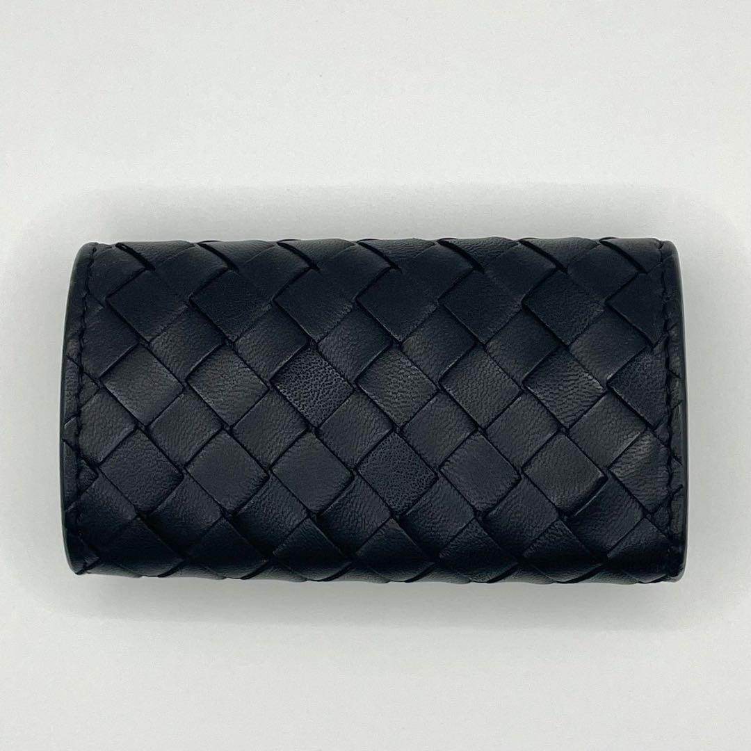 極美品◇ボッテガヴェネタ キーケース 5連 ブラック キーリング