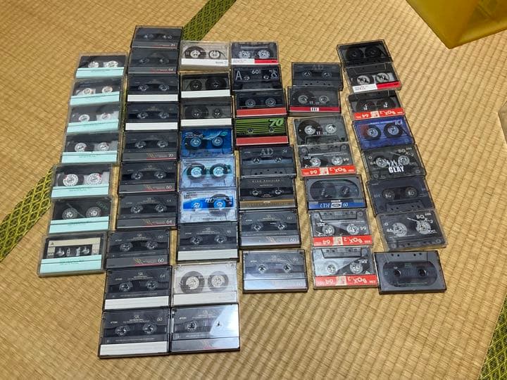 1990年〜2000年頃　カセットテープ49本　8cm CD ジャンク