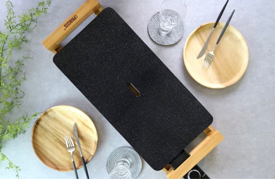 プリンセス　ホットプレート　ブラック　セラミックプレート