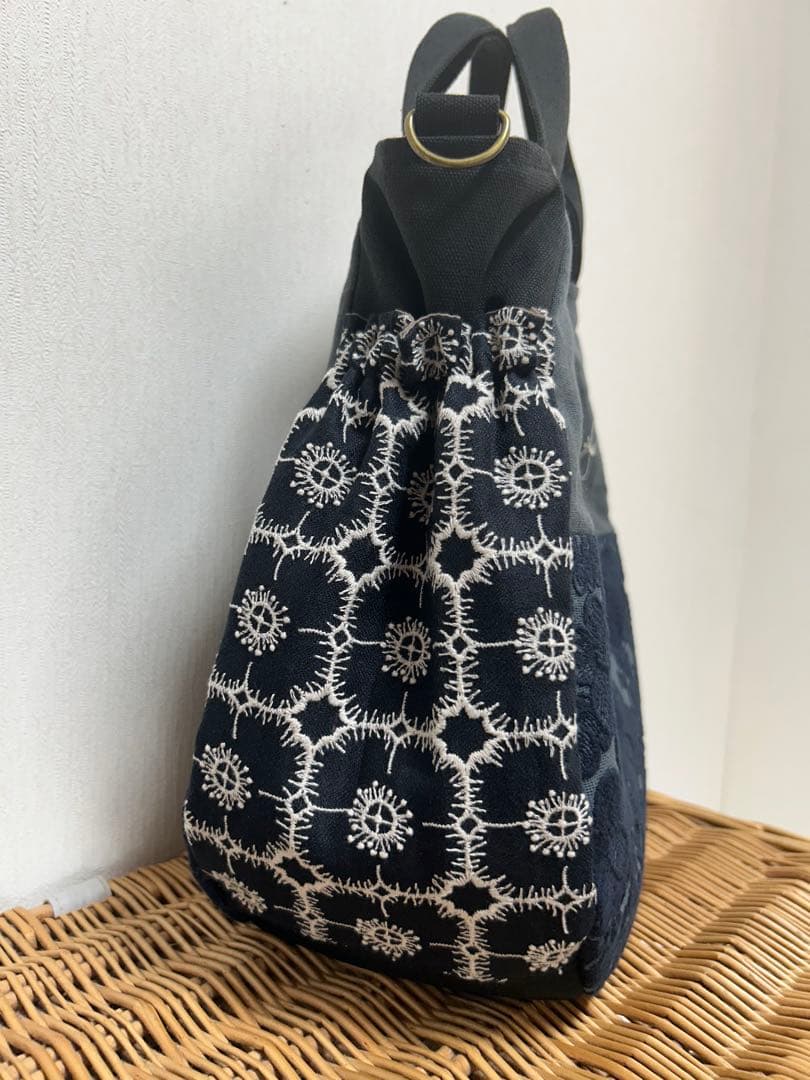 ミナペルホネン＊choucho＋smile flowerギャザポケバッグ✂️