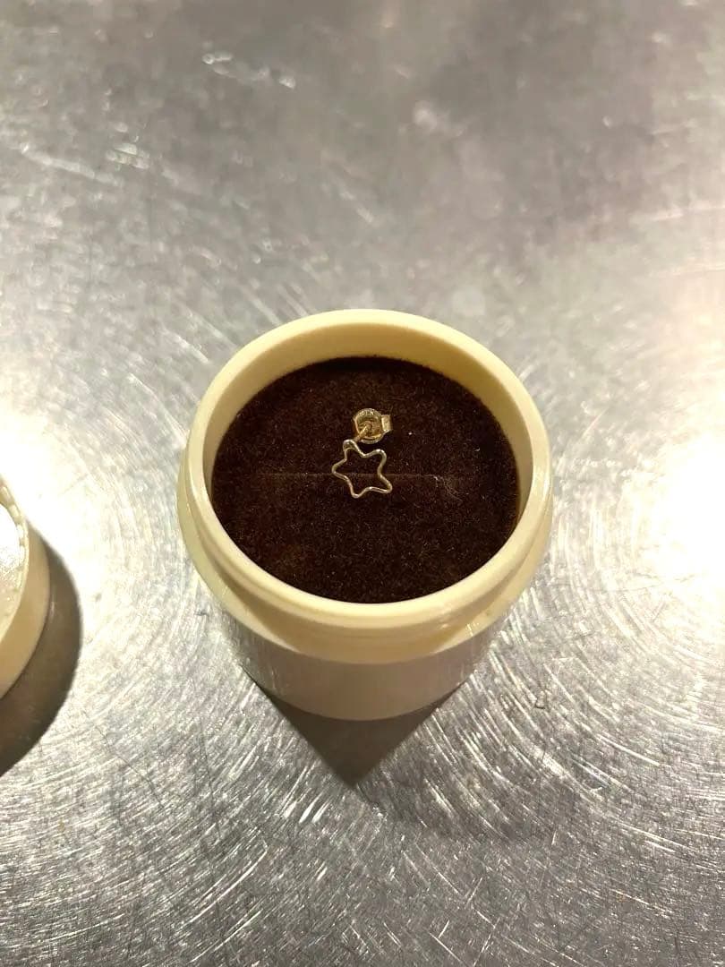 hirondelle et pepin 星形　ピアス　18k 片耳