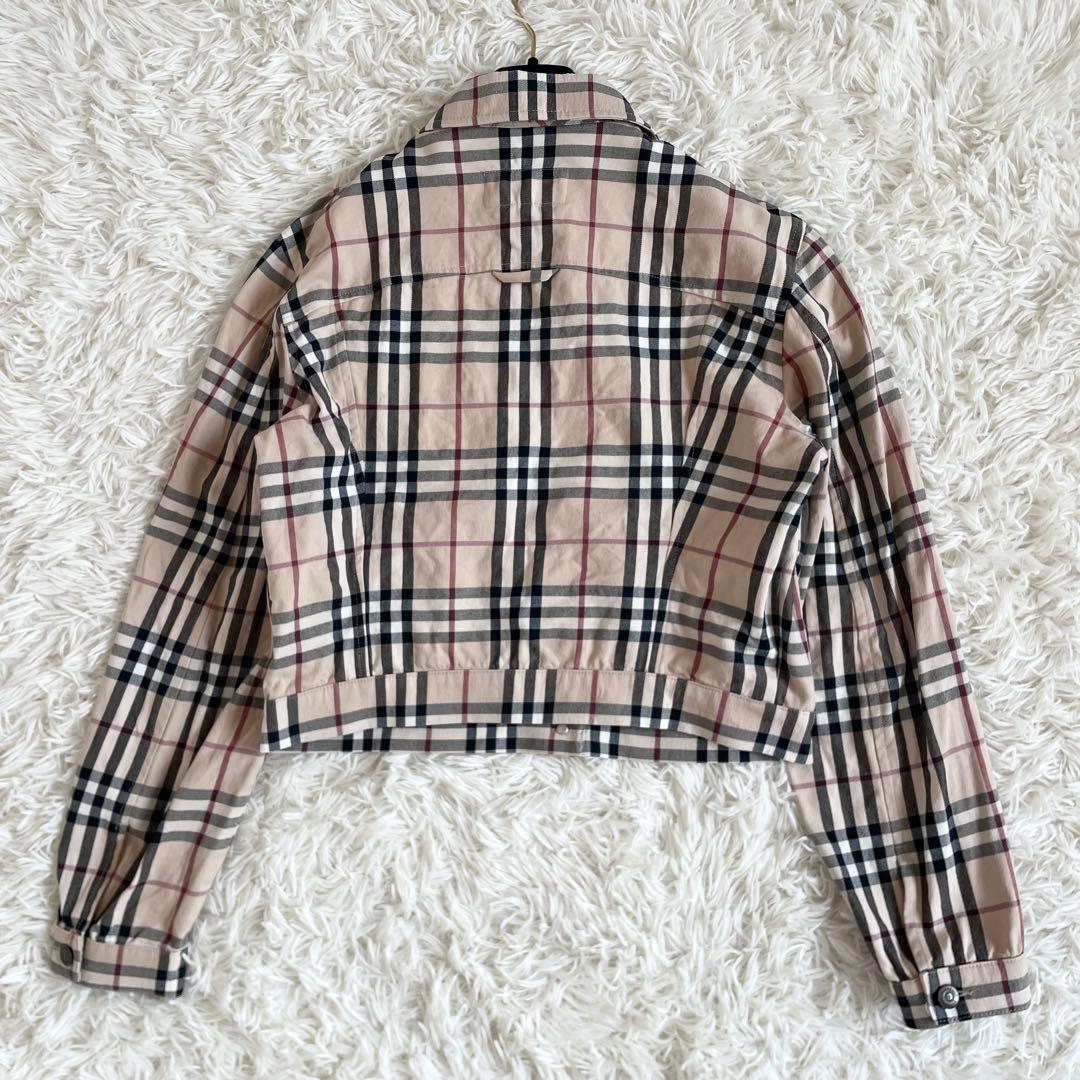 美品　大きいサイズXL　バーバリーロンドン　デニム　ジャケット　ノバチェック