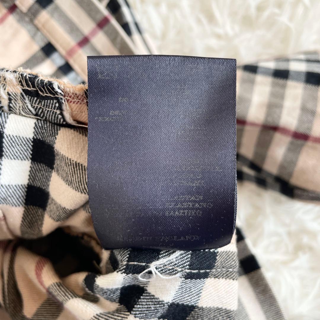 美品　大きいサイズXL　バーバリーロンドン　デニム　ジャケット　ノバチェック