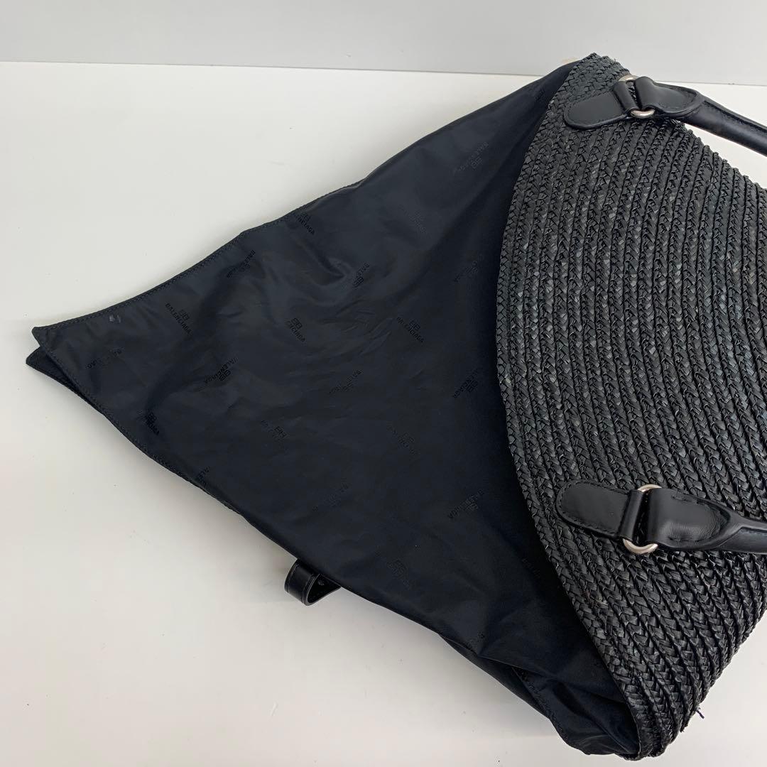 バレンシアガ ビーチバッグ ブラック 黒 かごバッグ 24082631