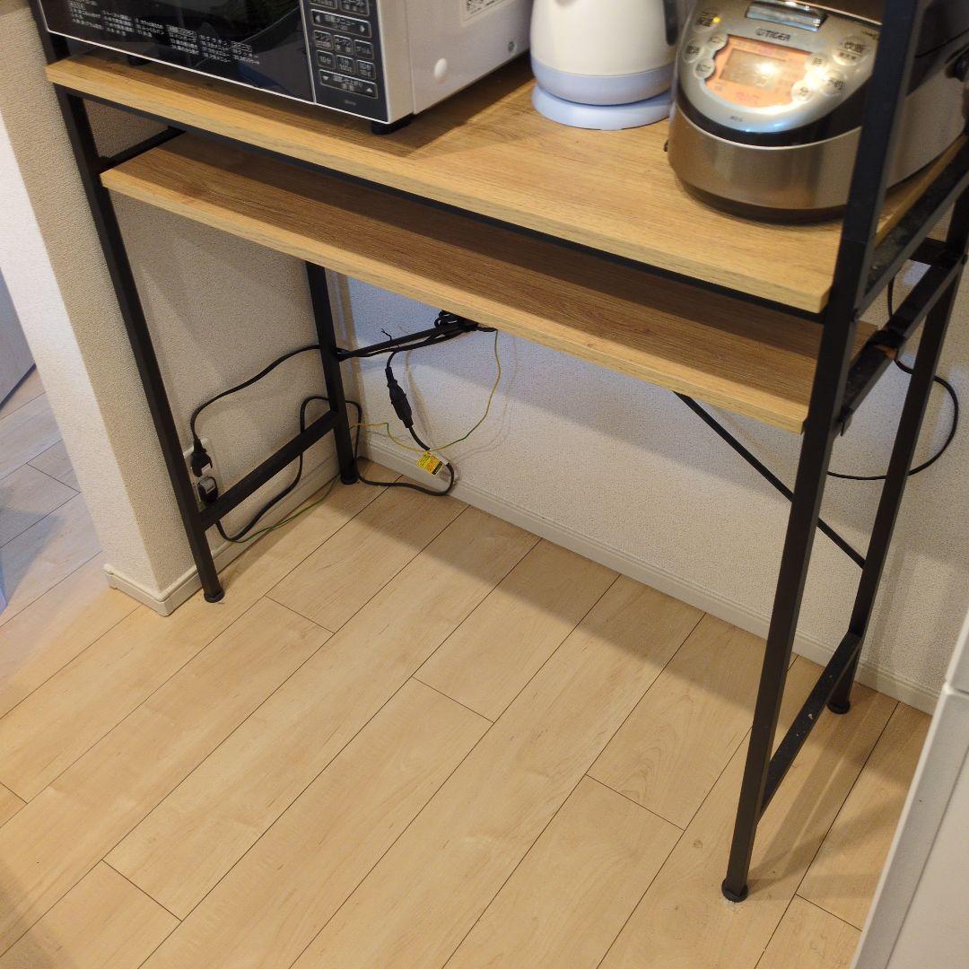 【ニトリ・送料込】ヴィンテージテイストのごみ箱上ラック ワイド 11/25頃集荷