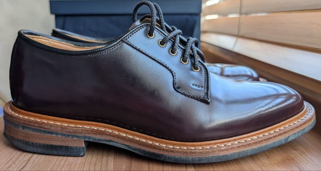 Tricker's Bobby 黒コードバン　ダービーシューズ