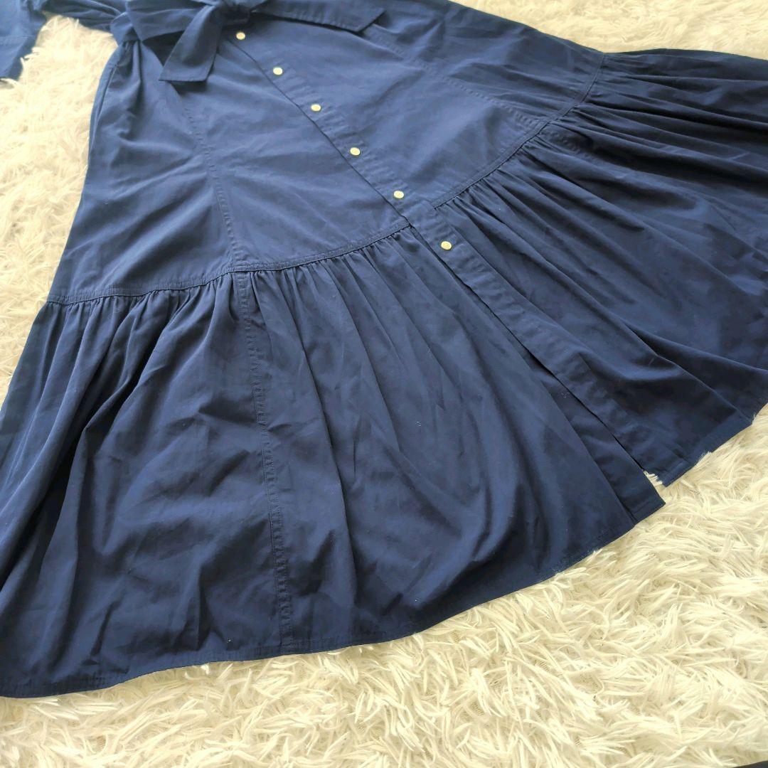 2023 ポロバイラルフローレン タイアードコットンシャツドレス サイズ０