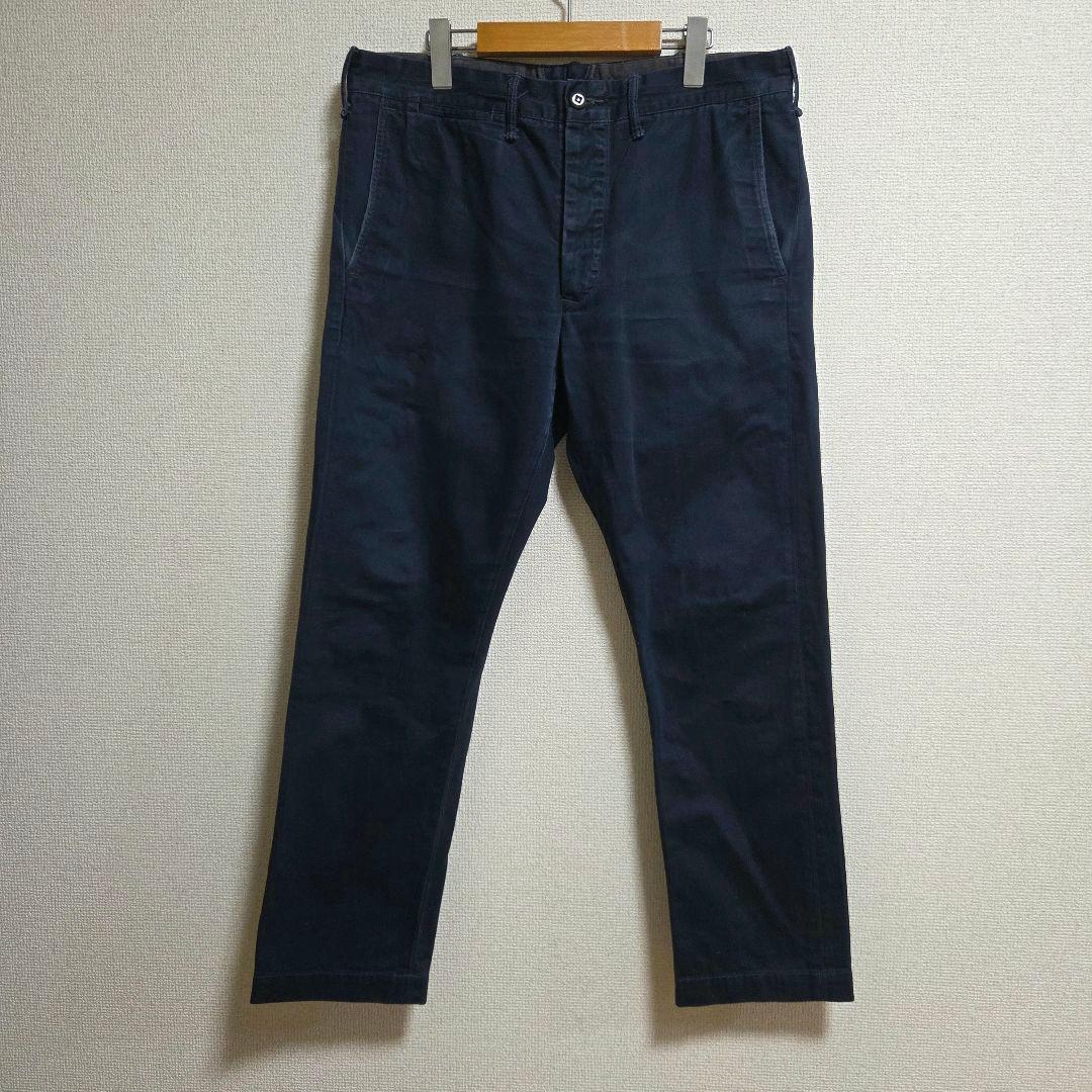 値下げ RRL ダブルアールエル スリム コットン チノパンツ ネイビー