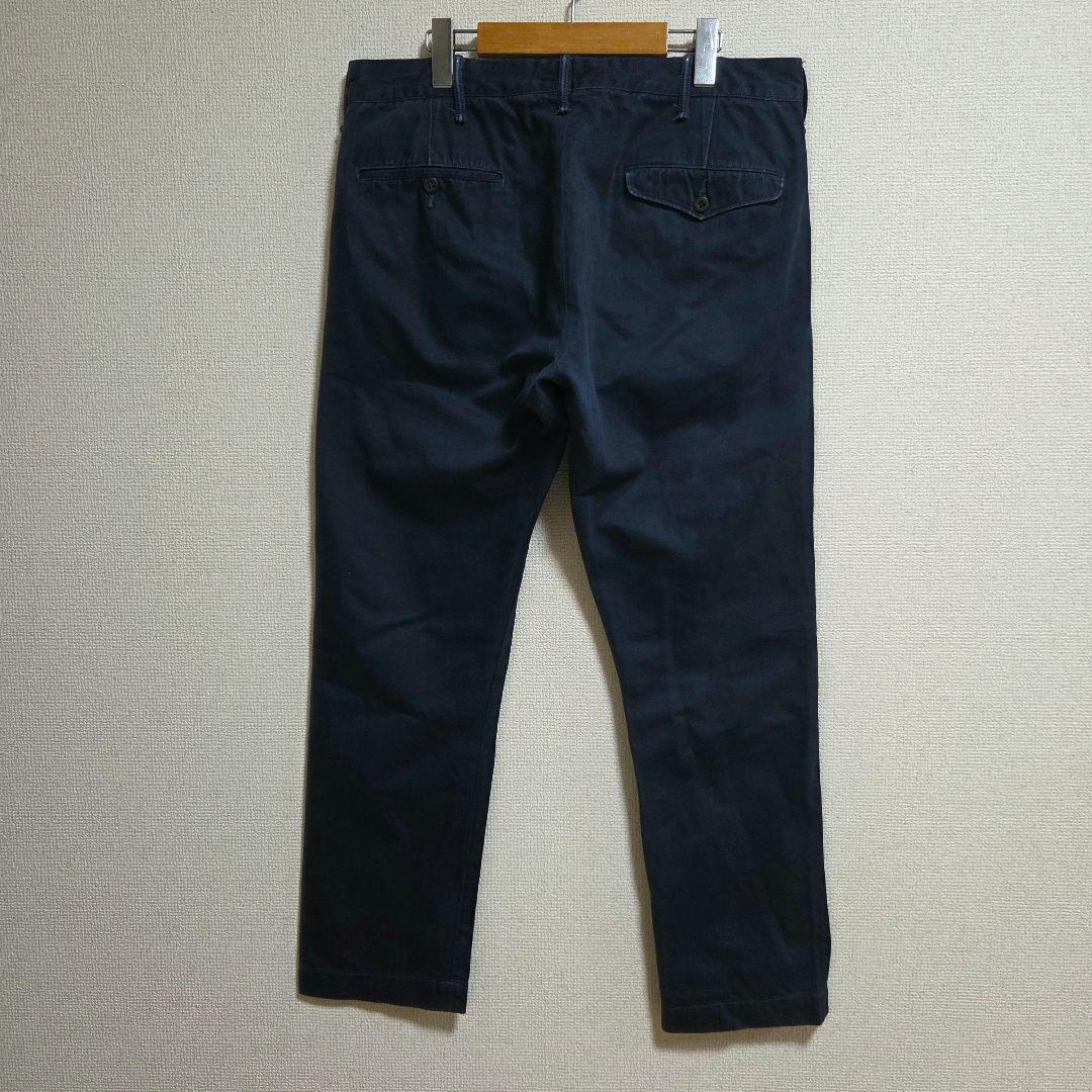 値下げ RRL ダブルアールエル スリム コットン チノパンツ ネイビー