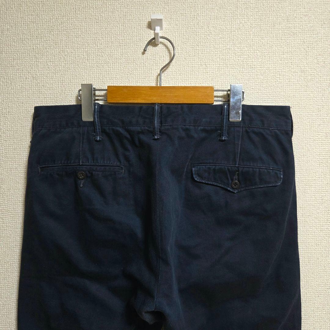値下げ RRL ダブルアールエル スリム コットン チノパンツ ネイビー