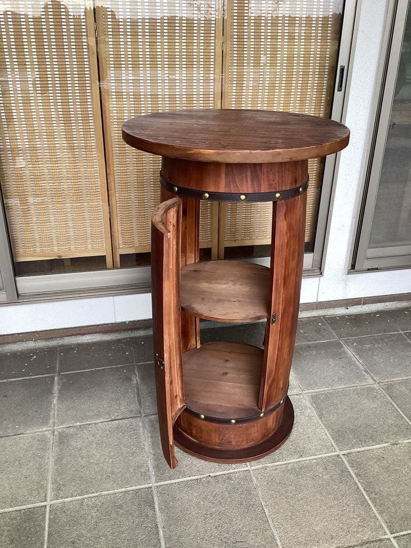 [ pumpkins　]カウンター　テーブル　樽型　バーキャビネット