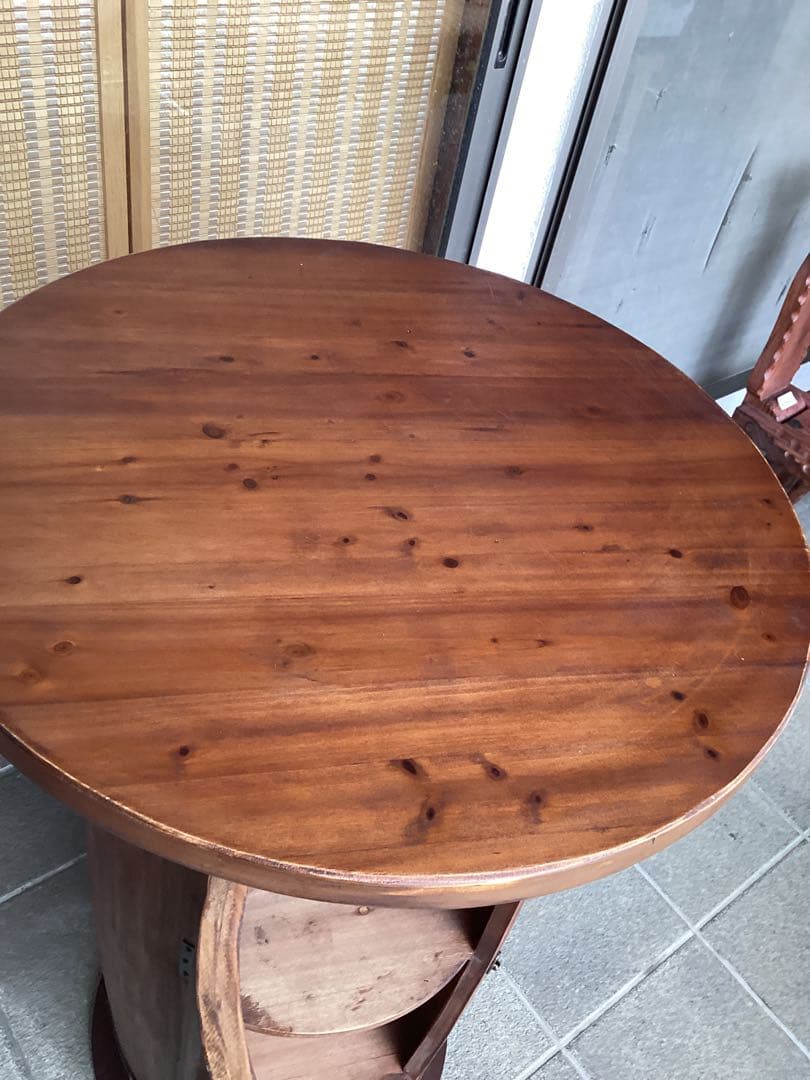 [ pumpkins　]カウンター　テーブル　樽型　バーキャビネット