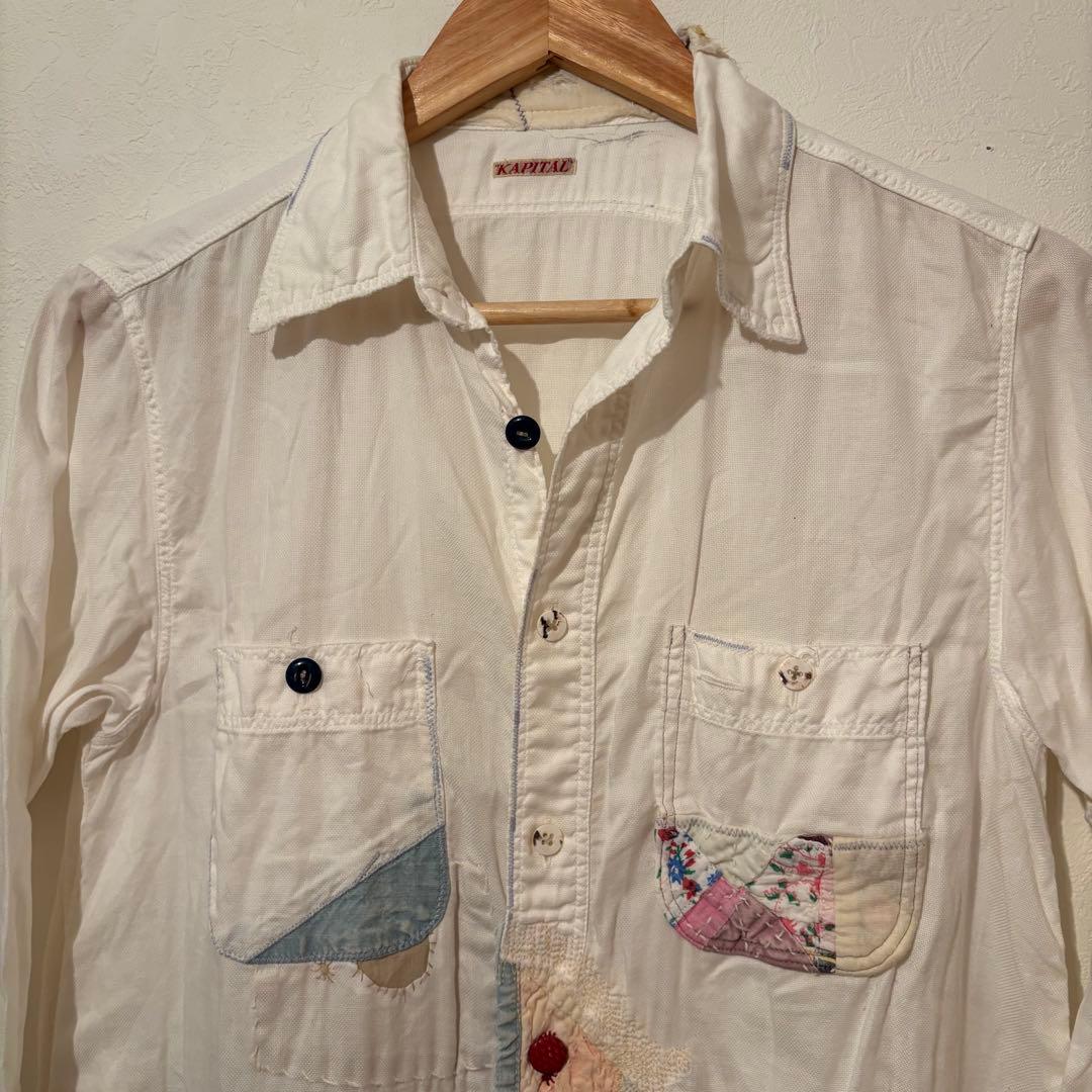 KAPITAL キャピタル パッチワークシャツワンピース XS カントリー