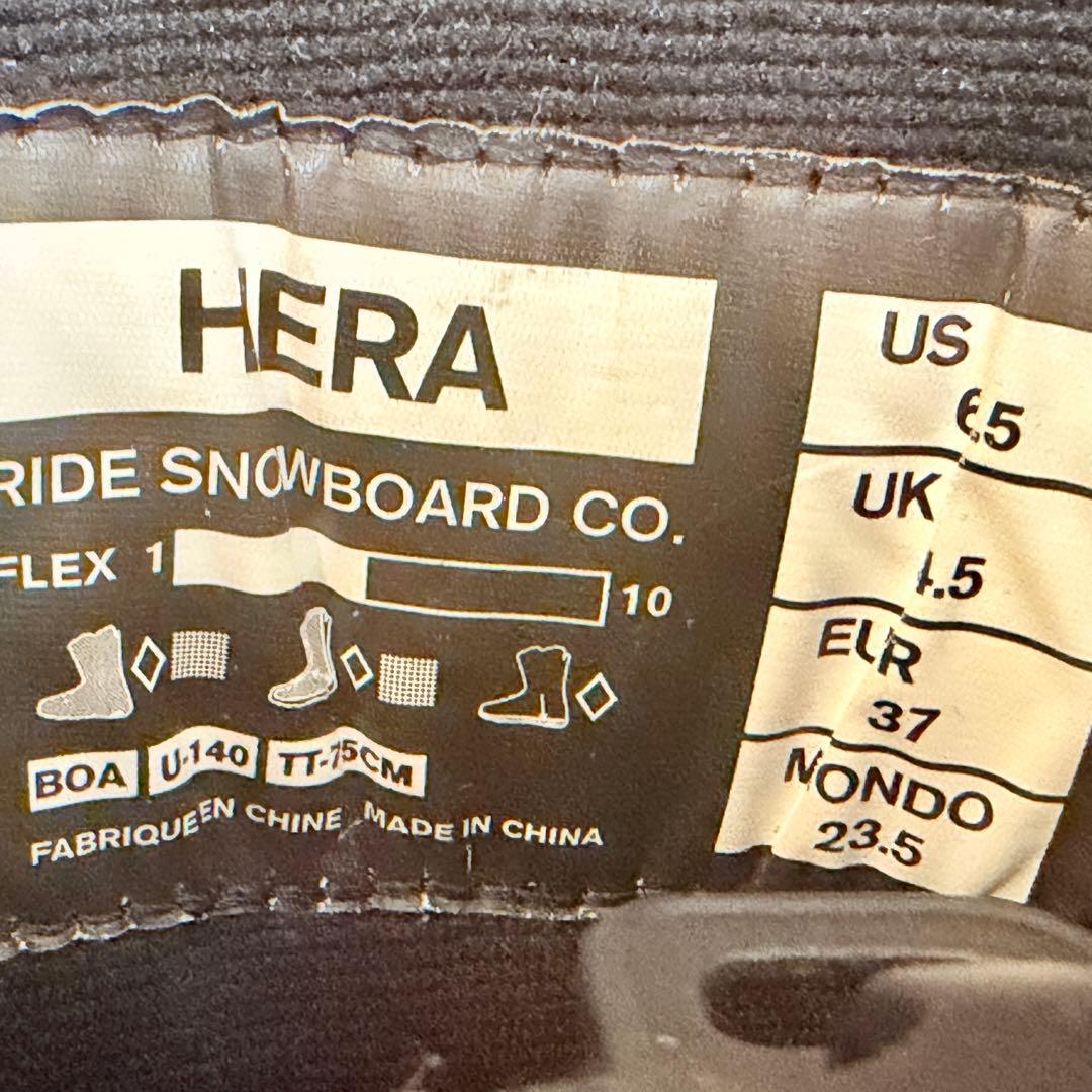 美品　RIDE X HERA BOA スノーボードブーツ 23.5 ライド