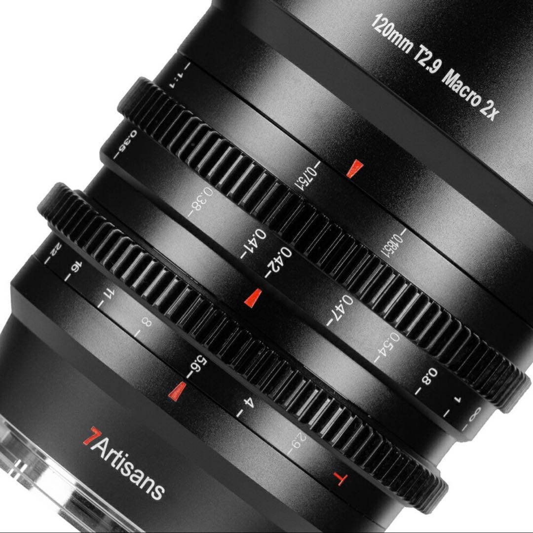 新品7Artisans 120mm T2.9 Macro 2xレンズ