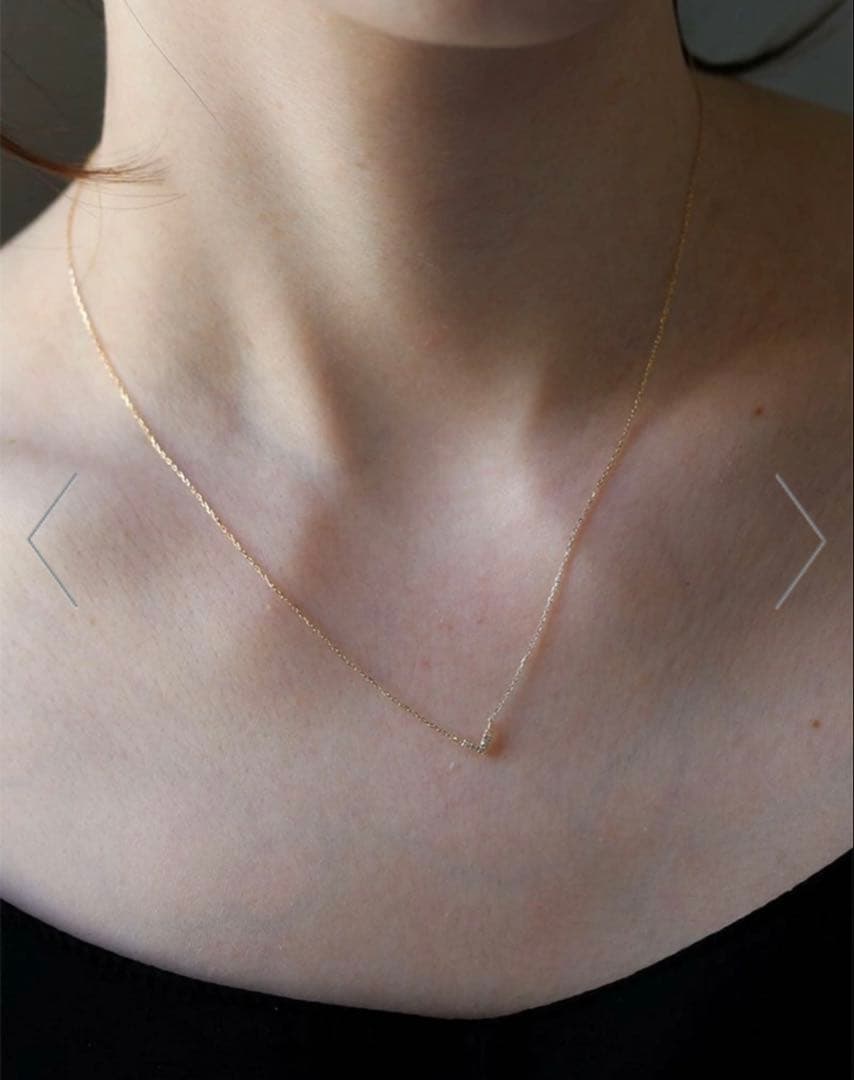 cui-cui ダイヤモンドVネックレス K18