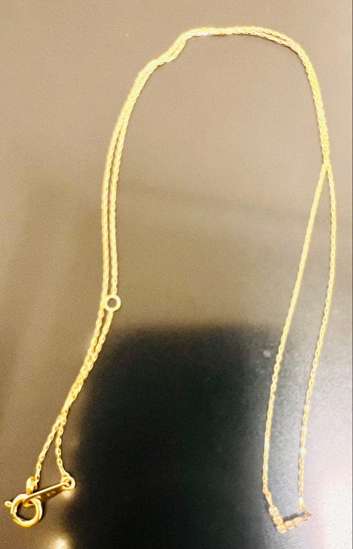 cui-cui ダイヤモンドVネックレス K18