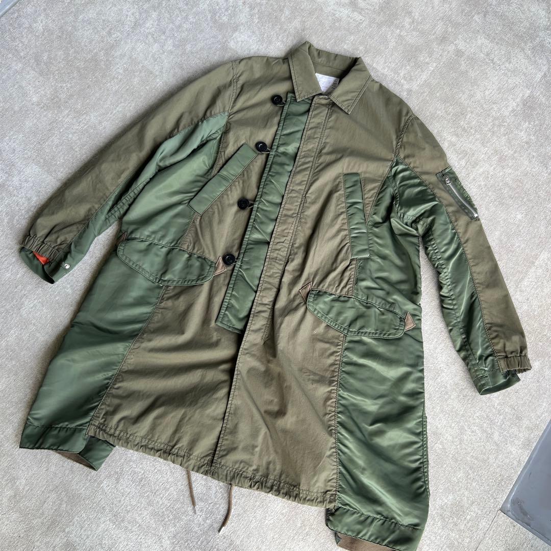 sacai （サカイ）COTTON NYLON OXFORD COAT