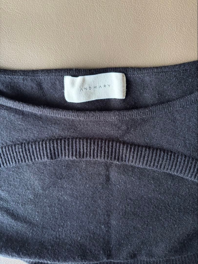 andmary Karen knit set mini dress グレー S