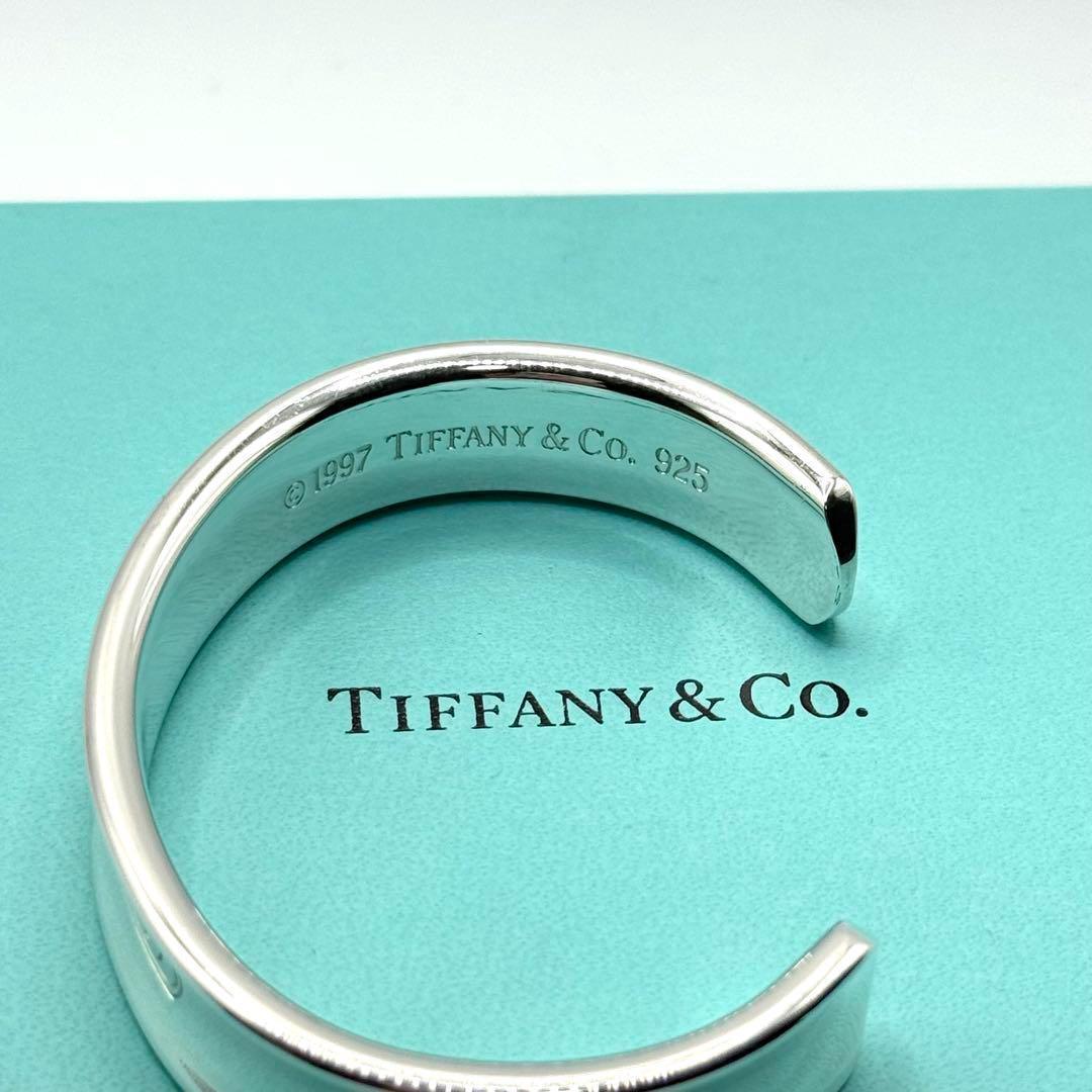 美品 ティファニー バングル 1837 ナロー シルバー 925 ワイド