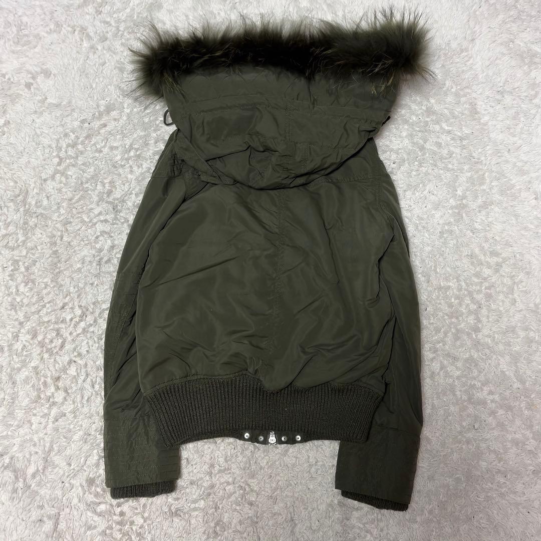 Rare 00’s リアルファー ミリタリージャケット ギャル 平成初期 Y2K