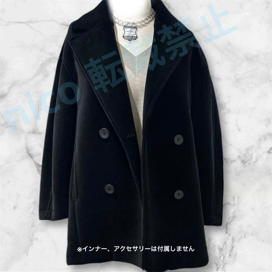 新品 ＜conte＞ベルベット ボンディング Pコート