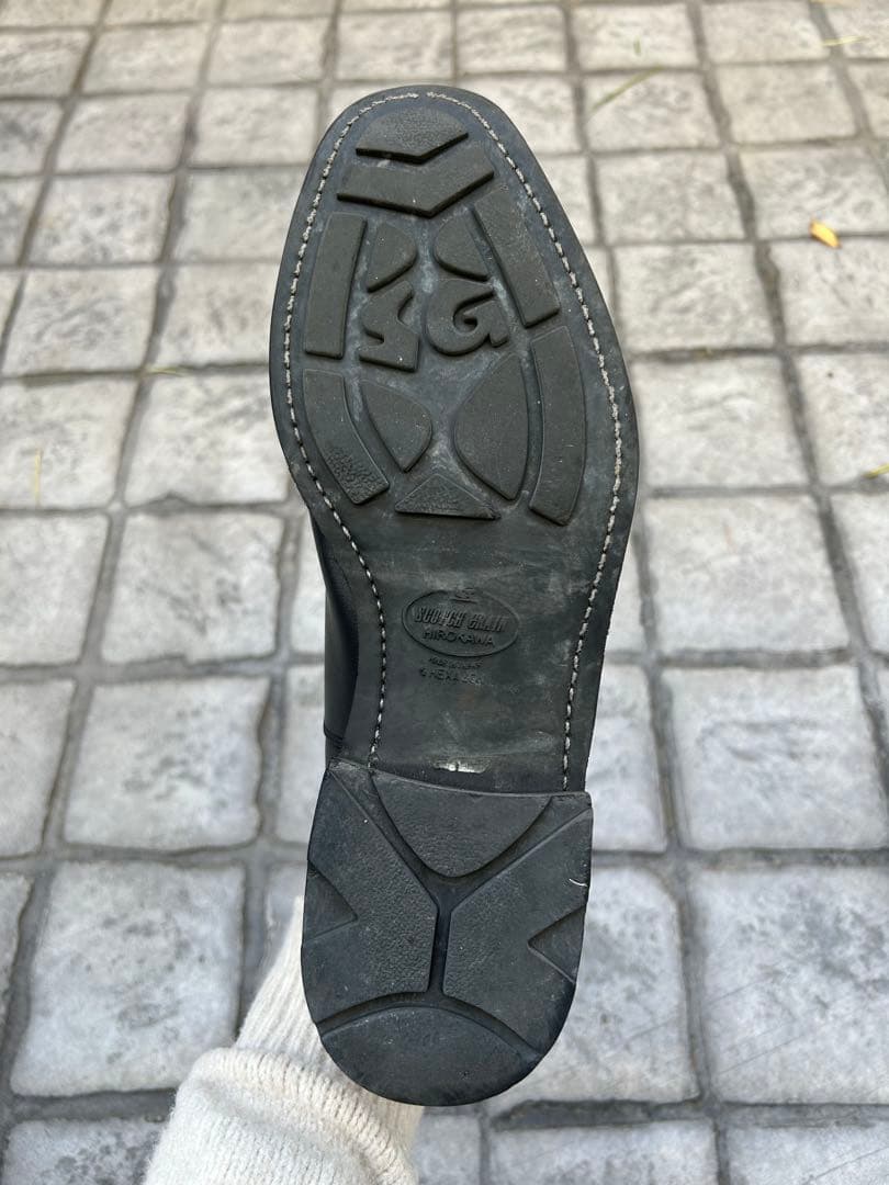 黒 スコッチグレイン　Scotch Grainストレートチップ