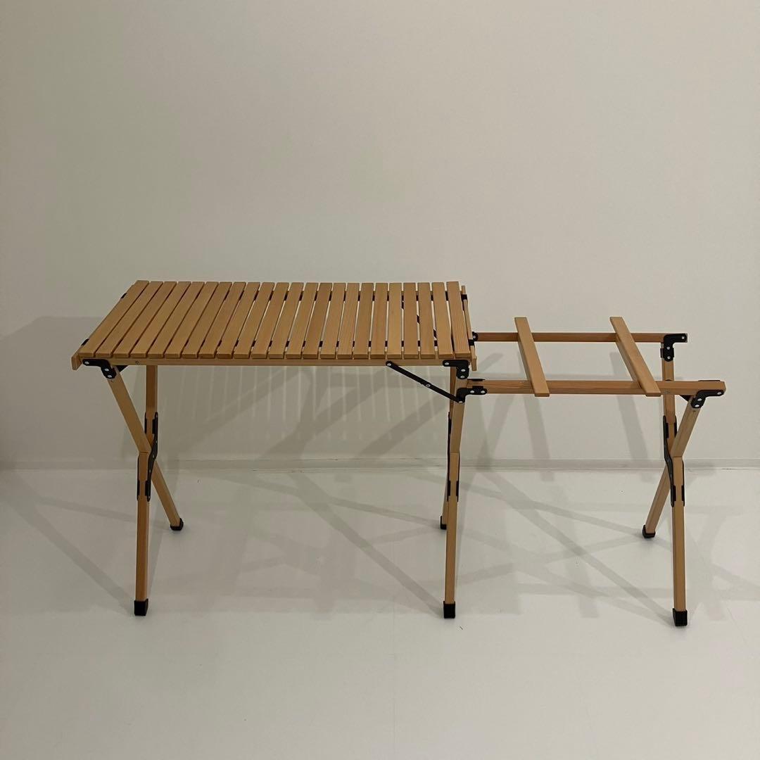 FIELDOOR ウッドロールトップ キッチンテーブル ツーバーナー対応