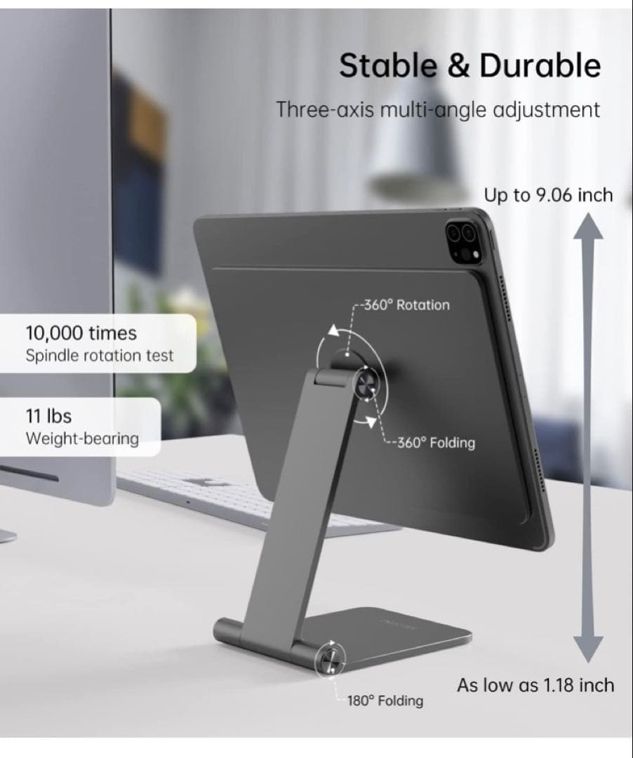 KU XIU X33 磁気スタンド iPad Pro 13インチ M4