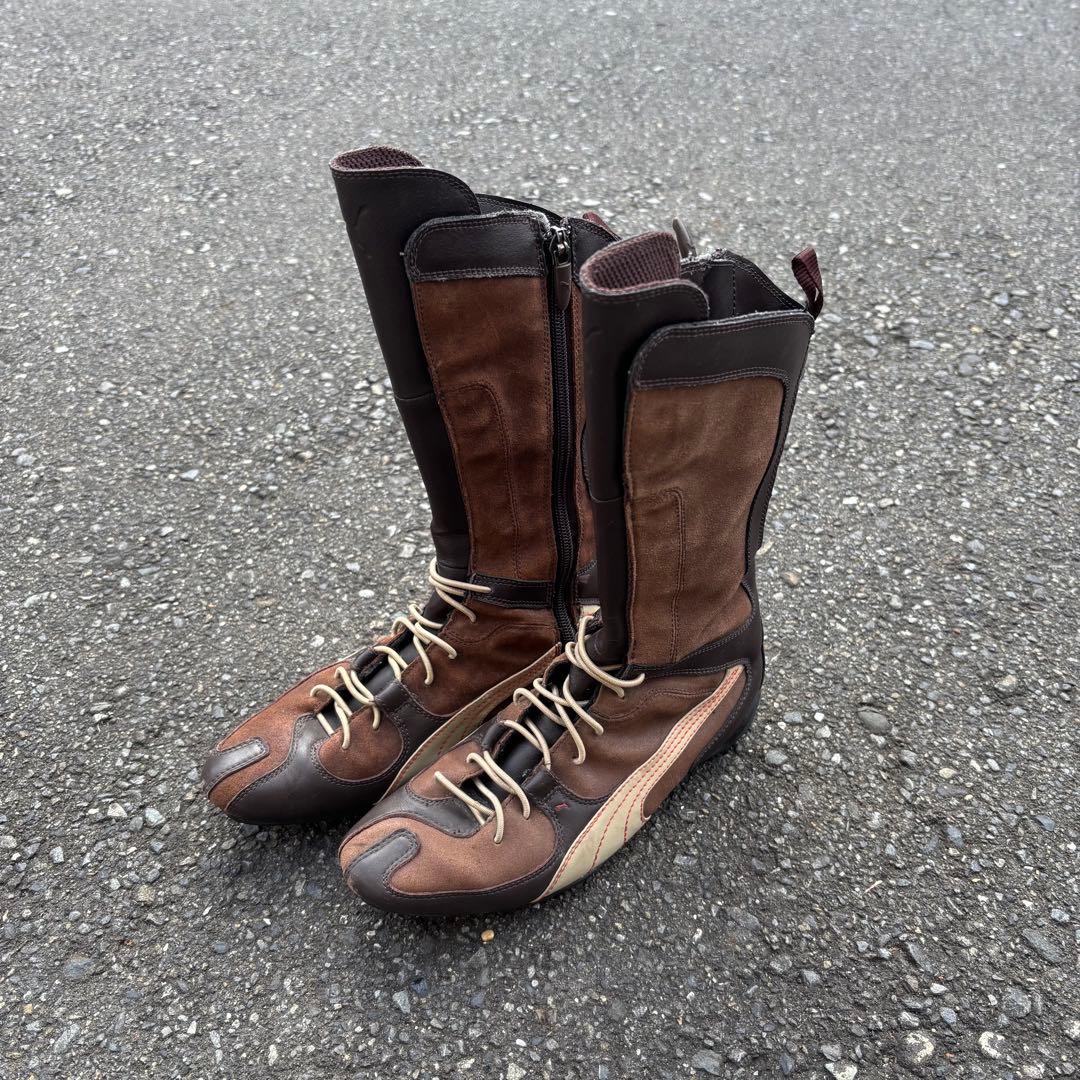 90s PUMA ボクシングシューズ レザーブーツ y2k archive 希少