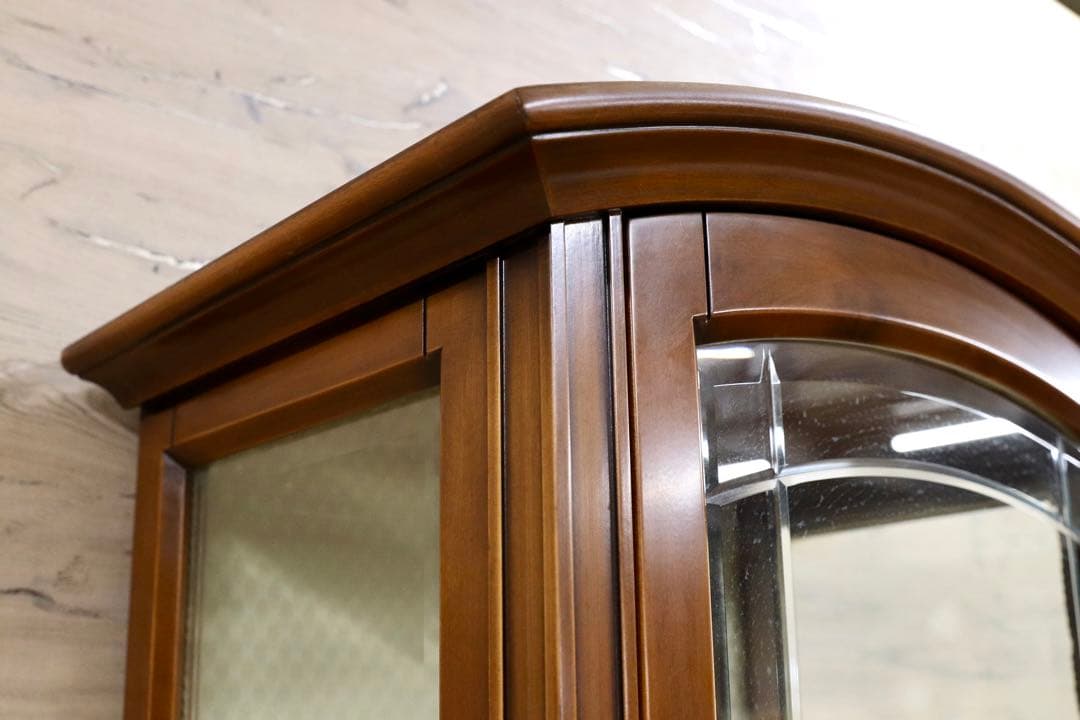 GMIS232○西洋 イタリア アンティーク 飾り棚 キャビネット リビング