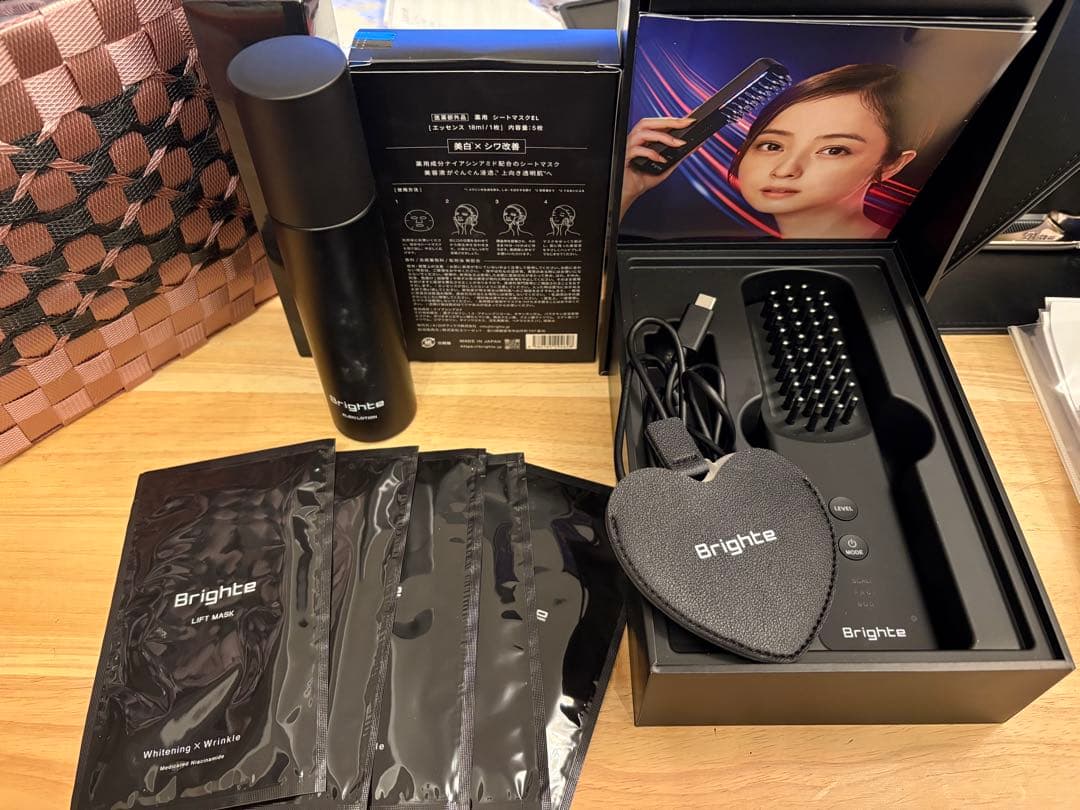 Brighte エレキブラシプラス ELEKI BRUSH シートマスク 化粧水